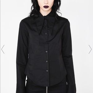 Killstar Darby black button up XXL